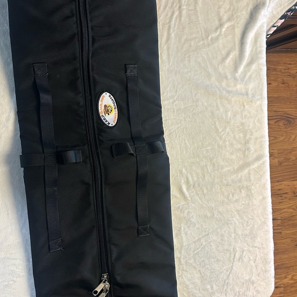 Black Padded Bag with Zipper